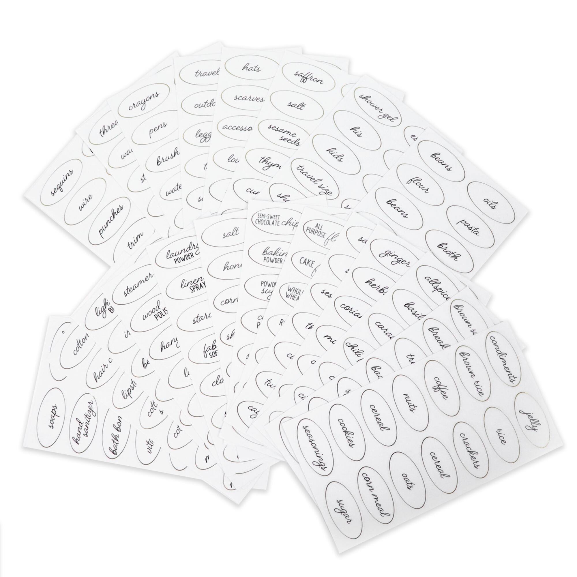 Clear Oval Household Label Stickers by Recollections™